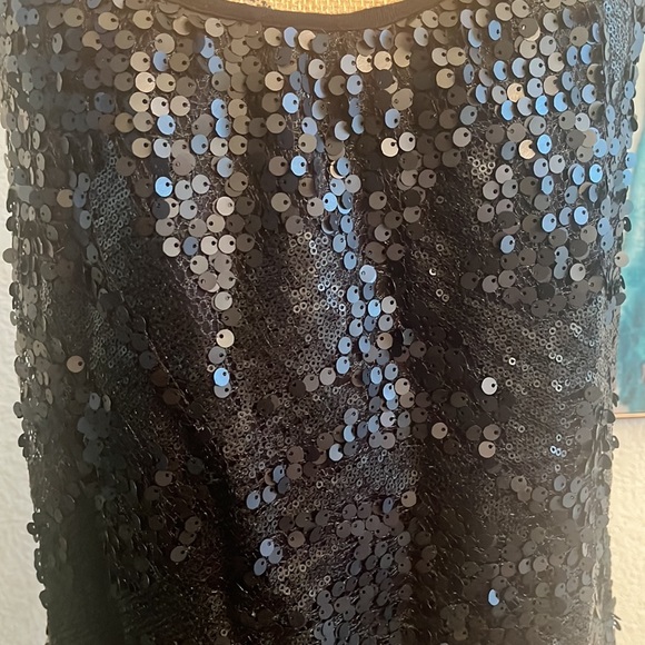 Heart Soul Sequin Racerback Tank Top Black Sleeveless Gently used. 
Size XL - Picture 5 of 6